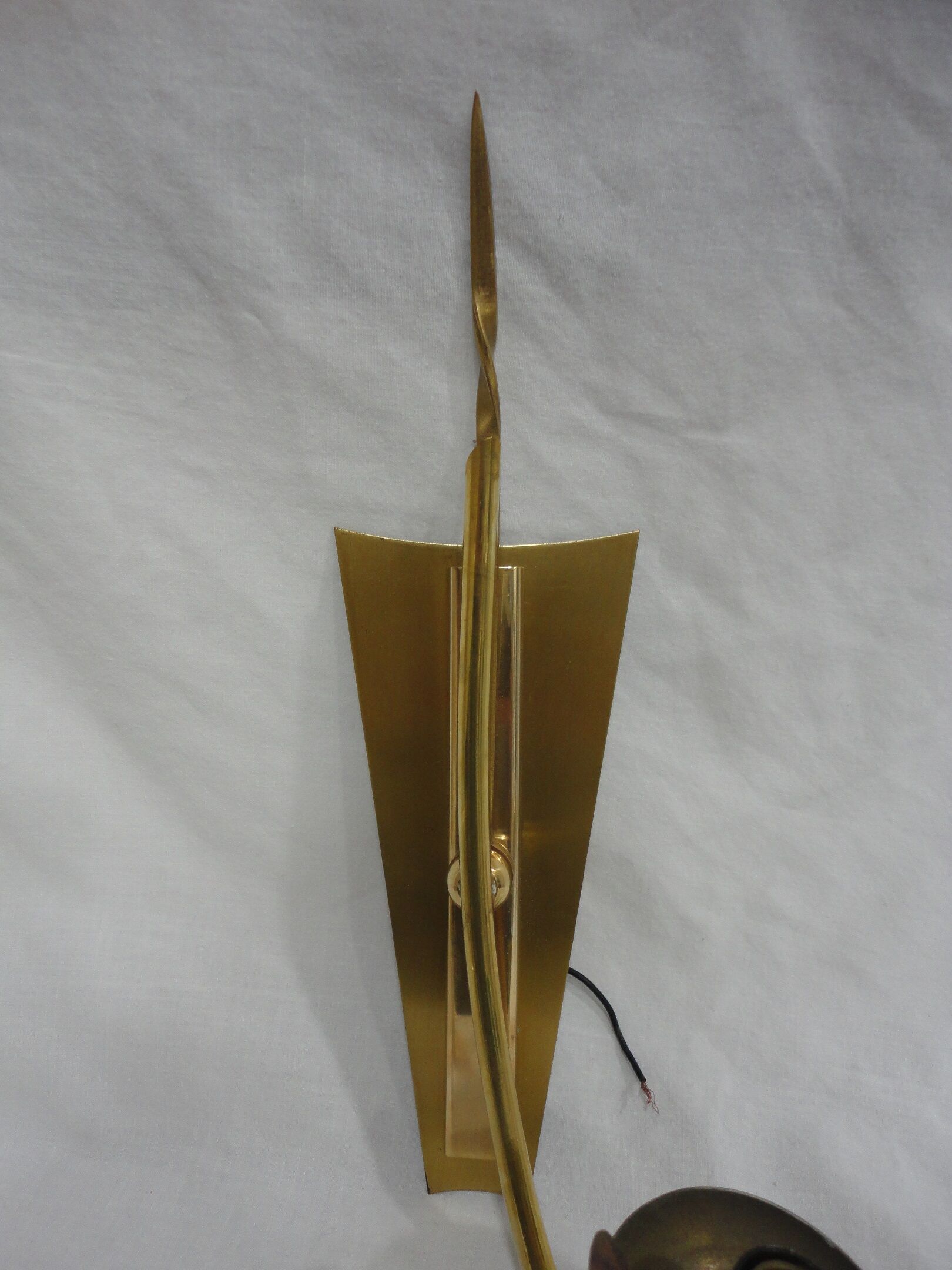 Vintage brass wall lights