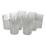 Ensemble de 10 verres gobelets baccarat modèle nancy