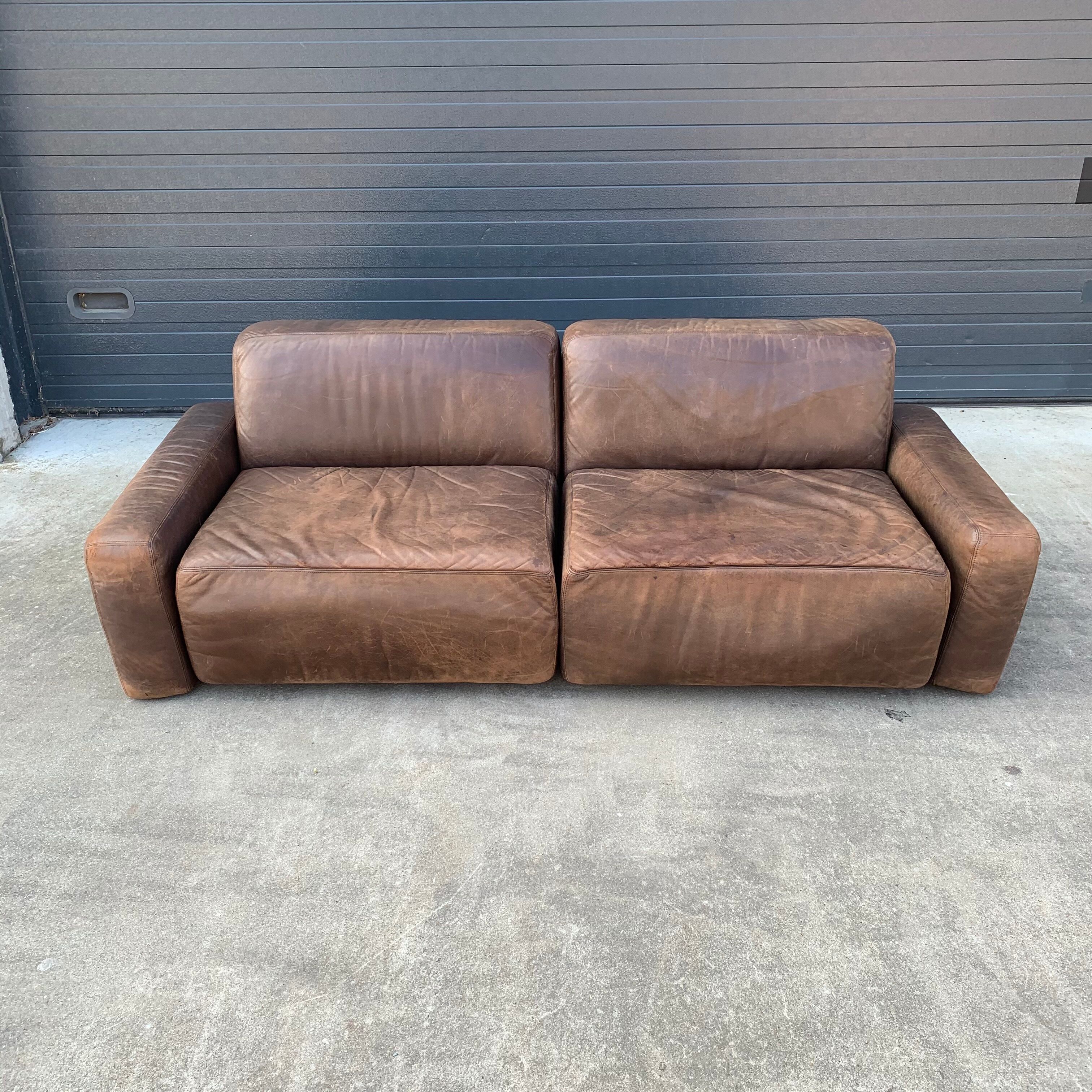 Leather sofa