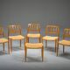 Chaises de salle à manger modèle 83 en teck par Niels Otto Møller pour J.L. Møllers, années 1960, lot de 6