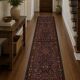 Vintage Oriental Herati Wool Runner Rug, Handwoven Long Hallway Carpet, 87 x 420