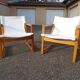 Paire de fauteuils style scandinave, années 70-80