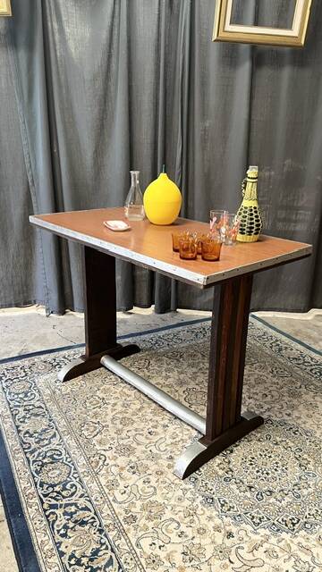 Small vintage bistro table – antique coffee table