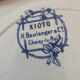Set of 5 antique plates Choisy-le-Roi Model Kioto Earthenware Ja