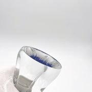 Lot vase and bowl - Josef Hospodka Chribska - Blue Sommerso - 1960