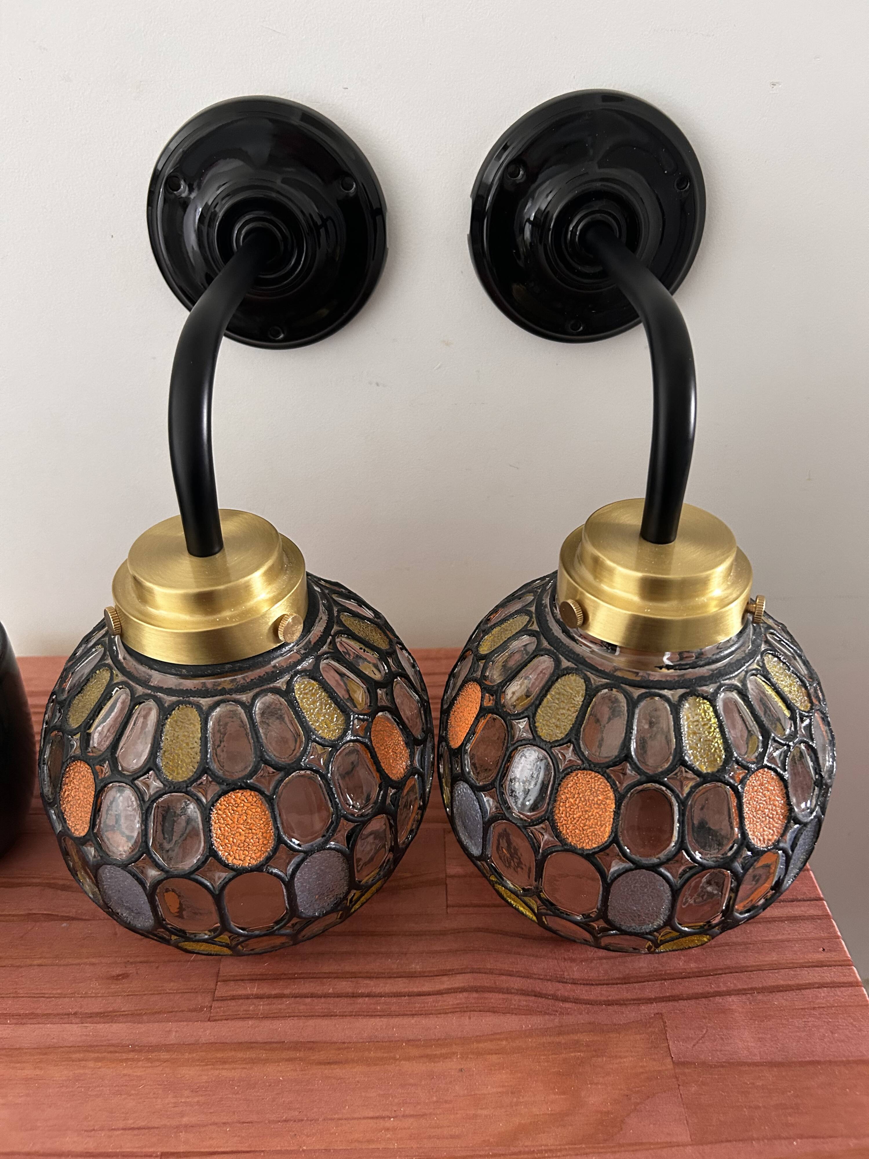 Pair of vintage wall sconces