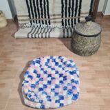 Pouf berbère bohemian fait main 60 X 60 X 25 CM