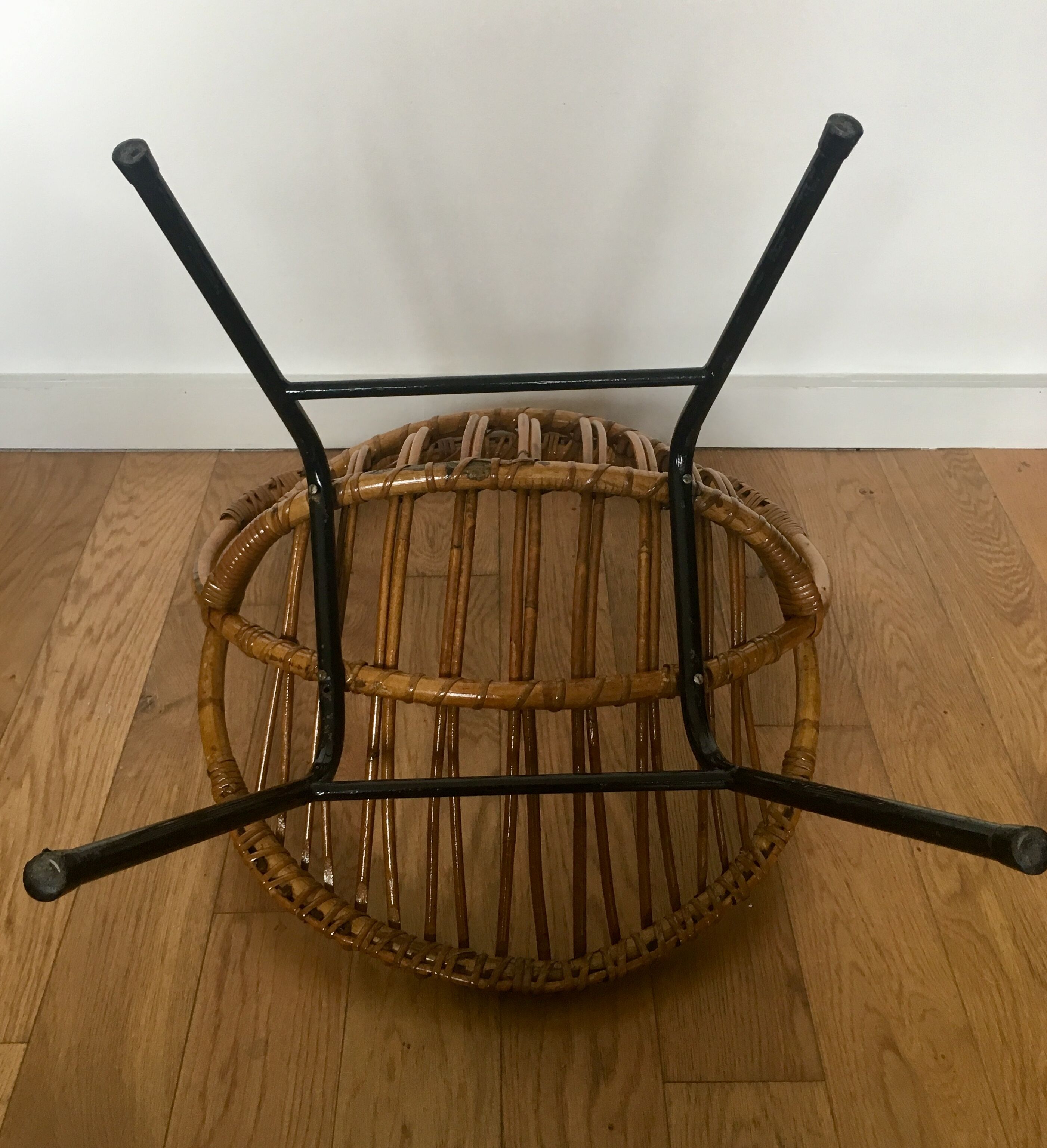 Fauteuil nid en rotin