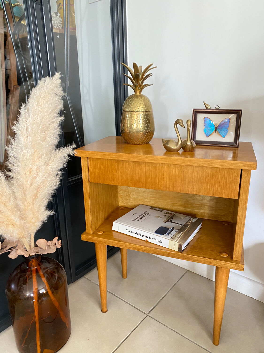 Vintage bedside table