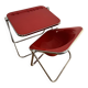 Plia desk and Plona chair by Giancarlo Piretti Anonima Castelli