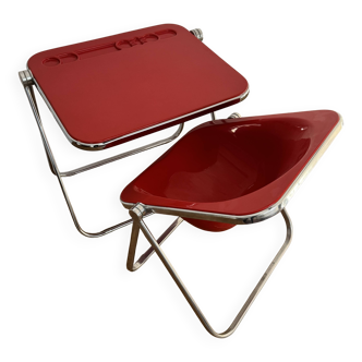Plia desk and Plona chair by Giancarlo Piretti Anonima Castelli