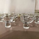 Lot de 10 coupes à Champagne vintage années 70