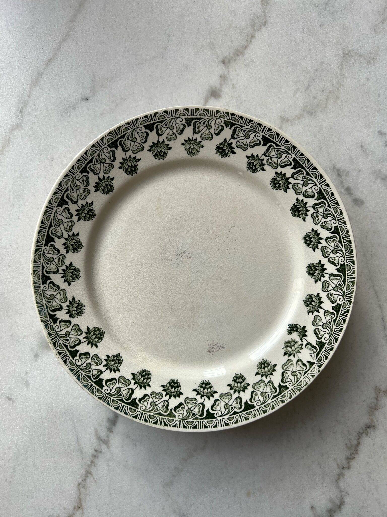 Set of 6 plates - Terre de Fer, Badonviller