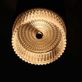Willa suspension lamp in glass and metal