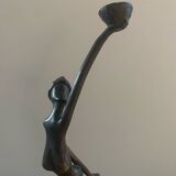 Statue femme bronze