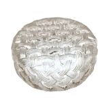 Round glass ceiling lamp, Eickmeier Leuchten, Germany 1970s.