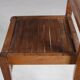 1950s side chair in beech wood by René Gabriel, France