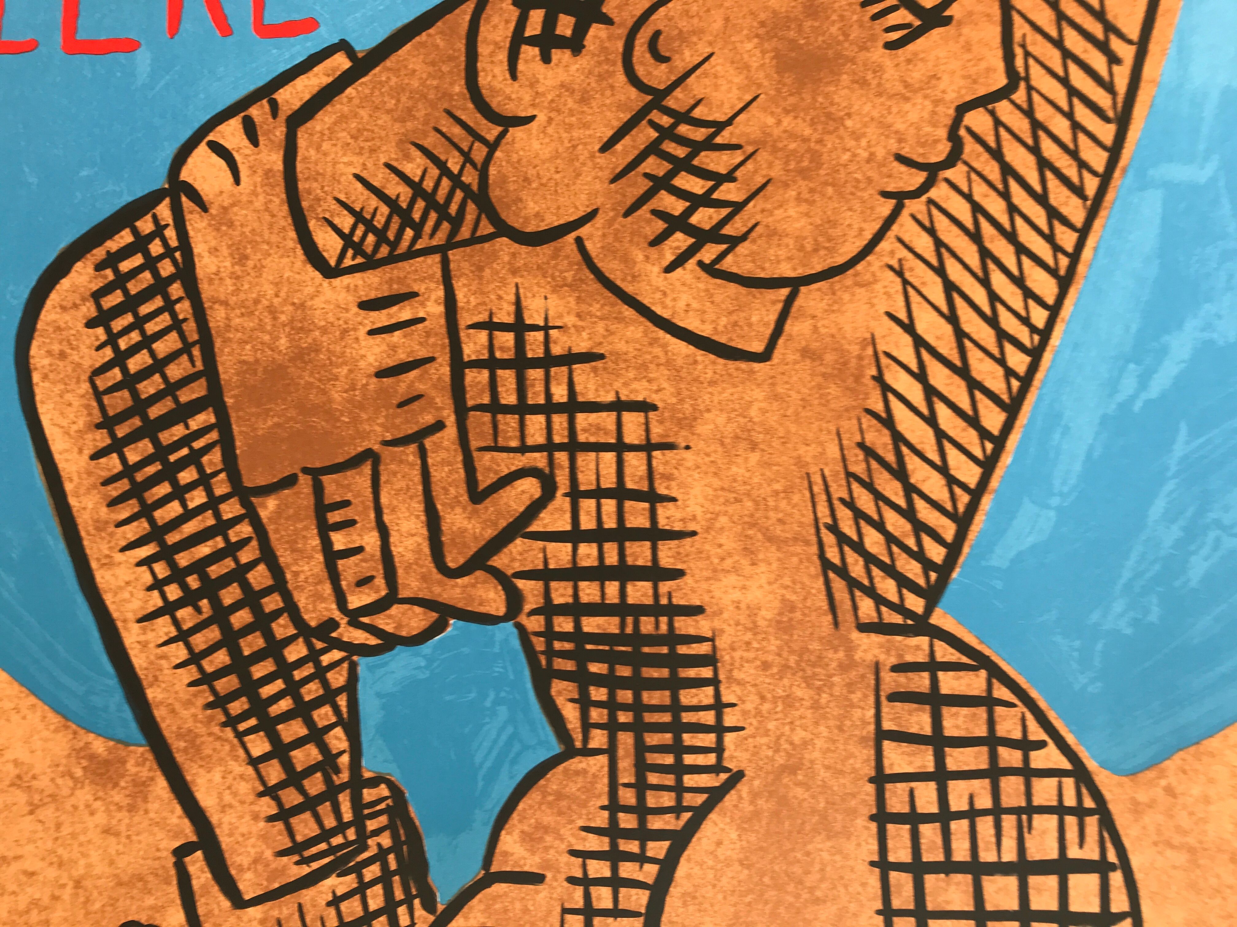 Lithographic poster of DEL RE Marco, Galerie Maeght, 2005