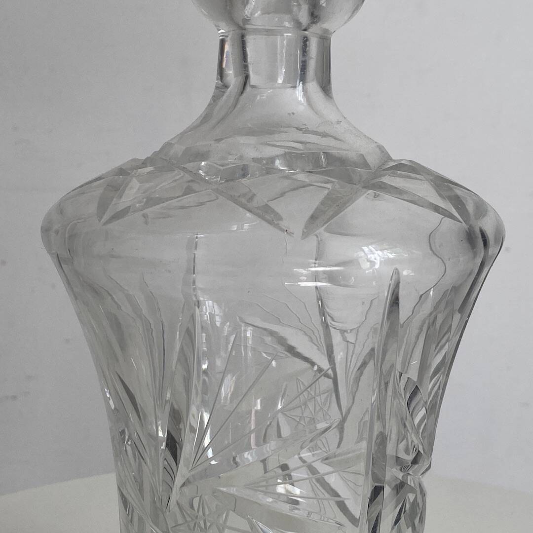 Vintage crystal carafe