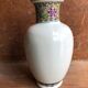 Old Chinese vase white ceramic decor scene vintage characters