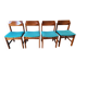 Four vintage Italian chairs from the 1980s