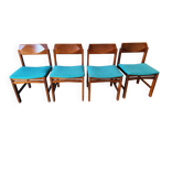 Four vintage Italian chairs from the 1980s