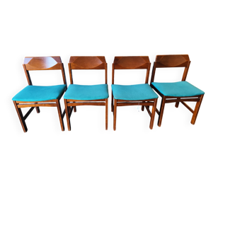 Four vintage Italian chairs from the 1980s