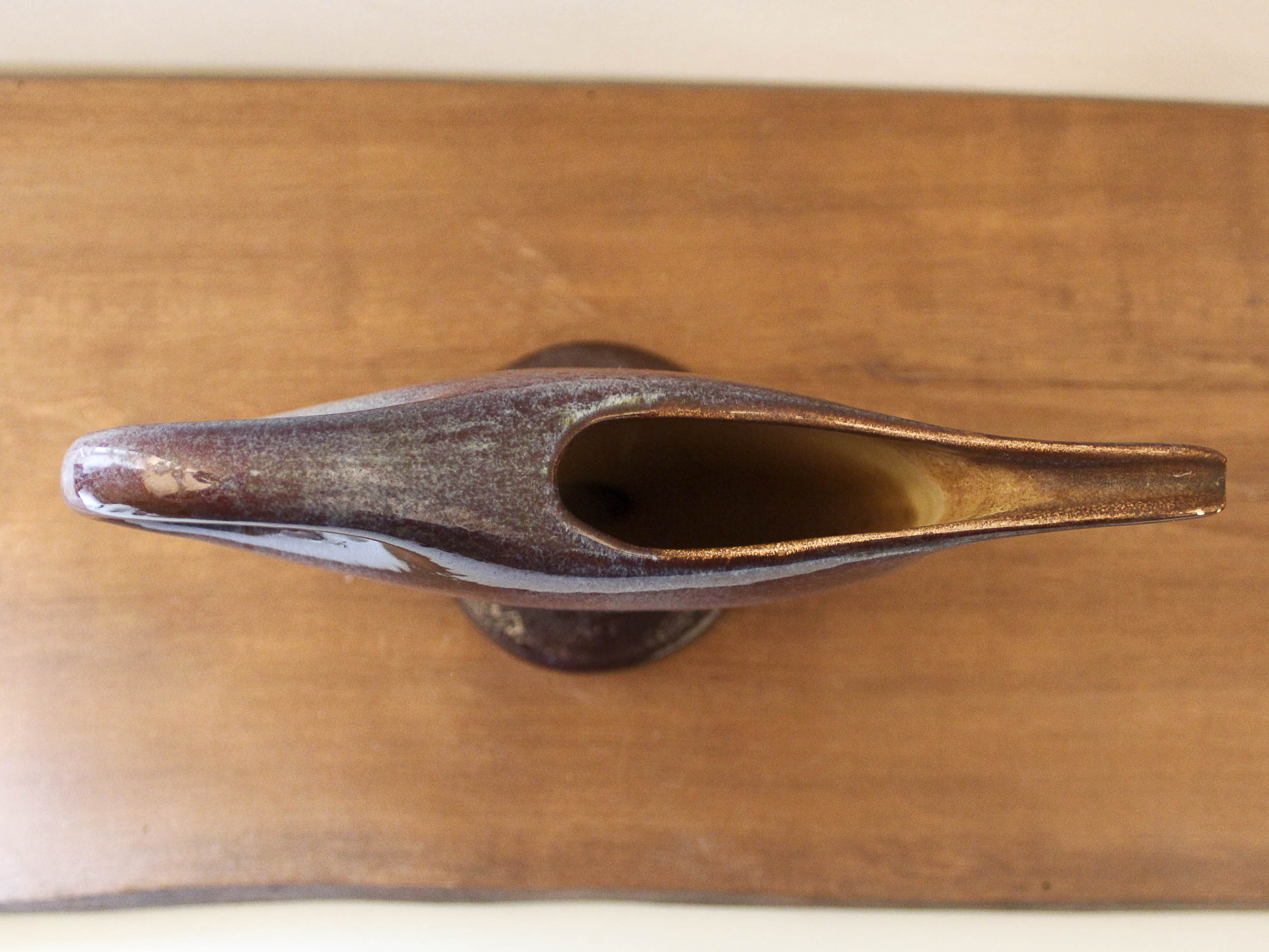 Fred and Andrée Stocker ceramic pouring vase 60s