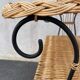 Table d’appoint lyre en osier