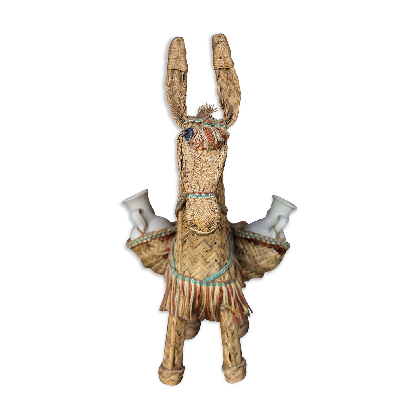 Provençal donkey in rattan