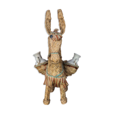 Provençal donkey in rattan