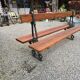 Banc de jardin public de la ville de Paris