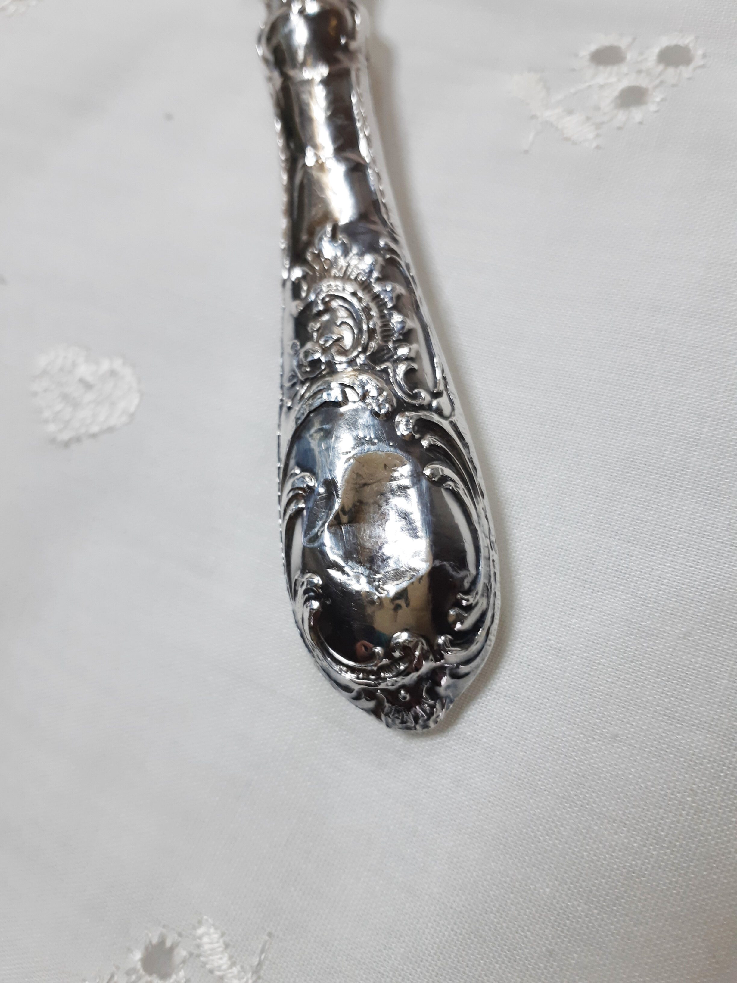 Silver fishshovel filled, antique French