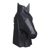 Sculpture de tête de cheval en fonte par Andreas Wargenbrant (4/8)