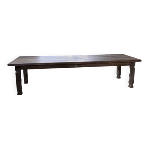 Table de ferme XL chêne - brutaliste