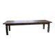 XL farmhouse table in solid oak, brutalist style, 20th century.