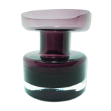 Vase violet scandinave en verre