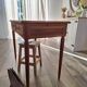 Extendable desk in solid wood in Louis XVI style