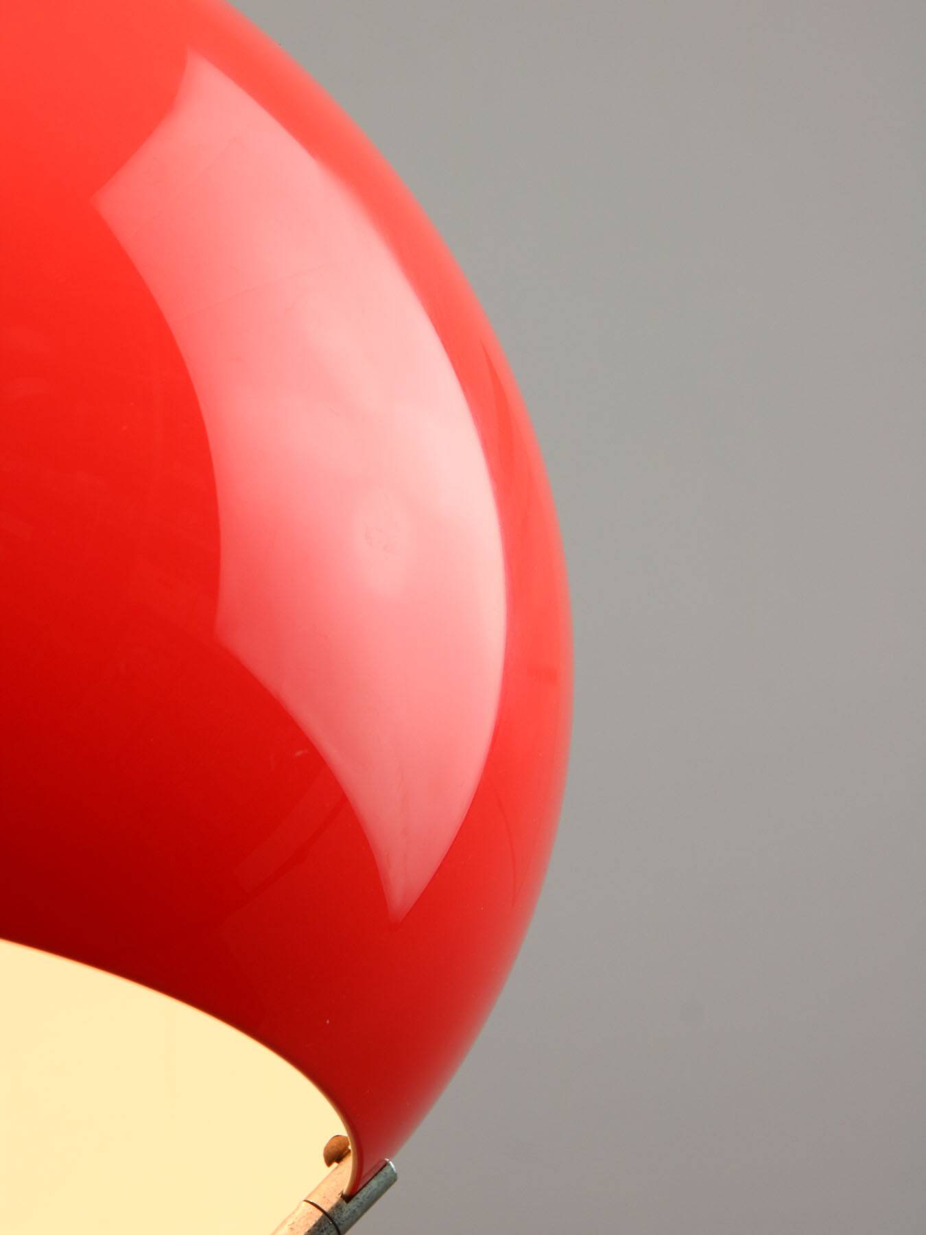 Space Age Italian Red Jolly Pendant Lamp from Guzzini