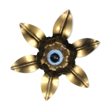 Vintage flower golden metal sconce
