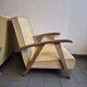 Paire de fauteuils vintage 1950 pieds compas