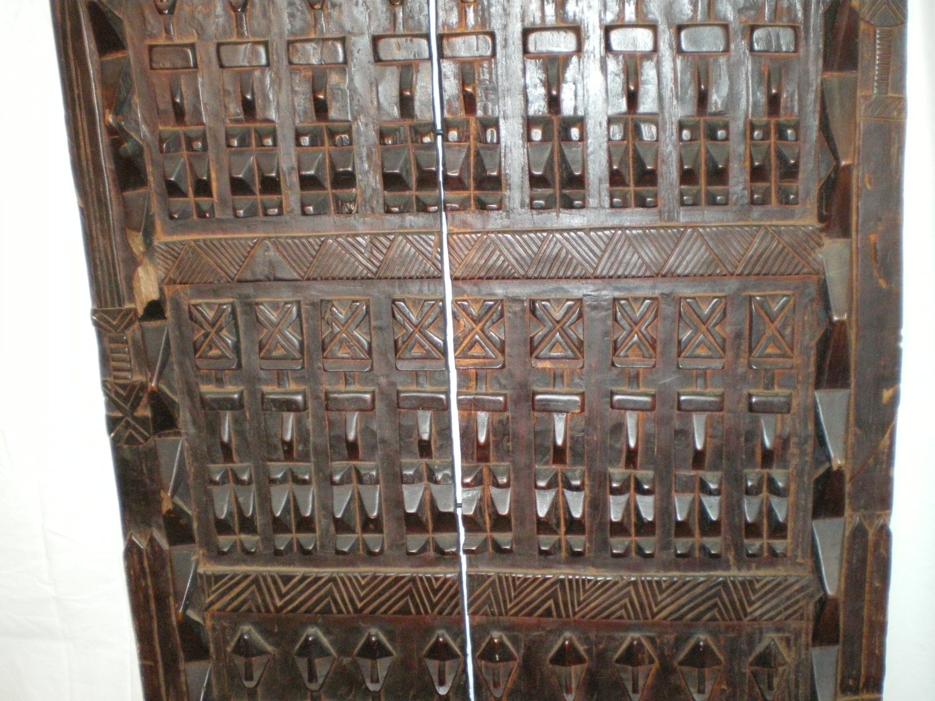 Old Dogon attic door