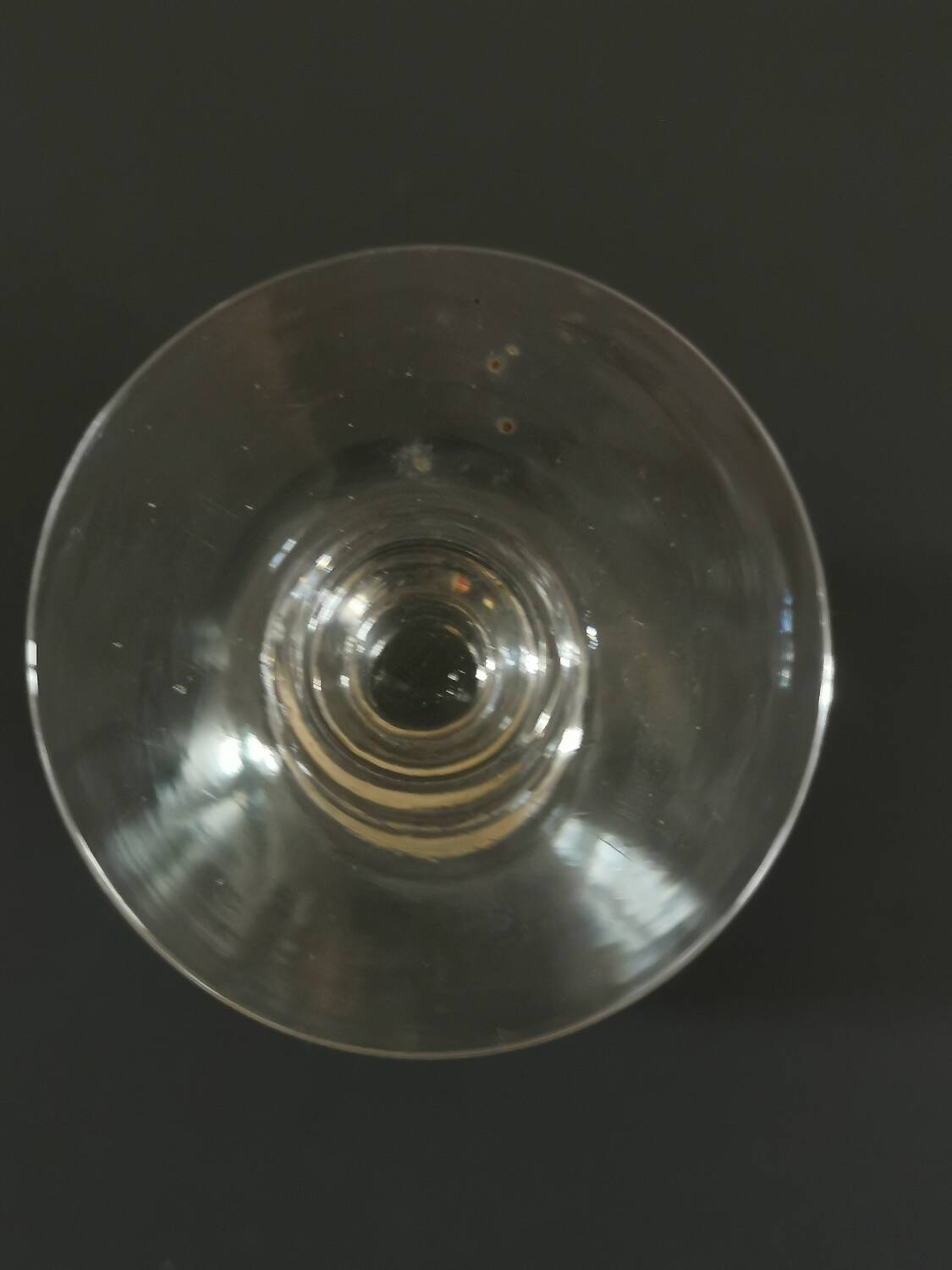 Port wine liqueur glasses in blown glass early 20th century