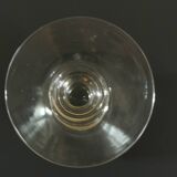 Port wine liqueur glasses in blown glass early 20th century