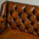 Restored leather Chesterfield sofa in Regency style
