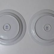 Set de 2 plats de présentation porcelaine de Saxe vintage