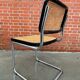 Chair model Cesca B32 in black and chrome