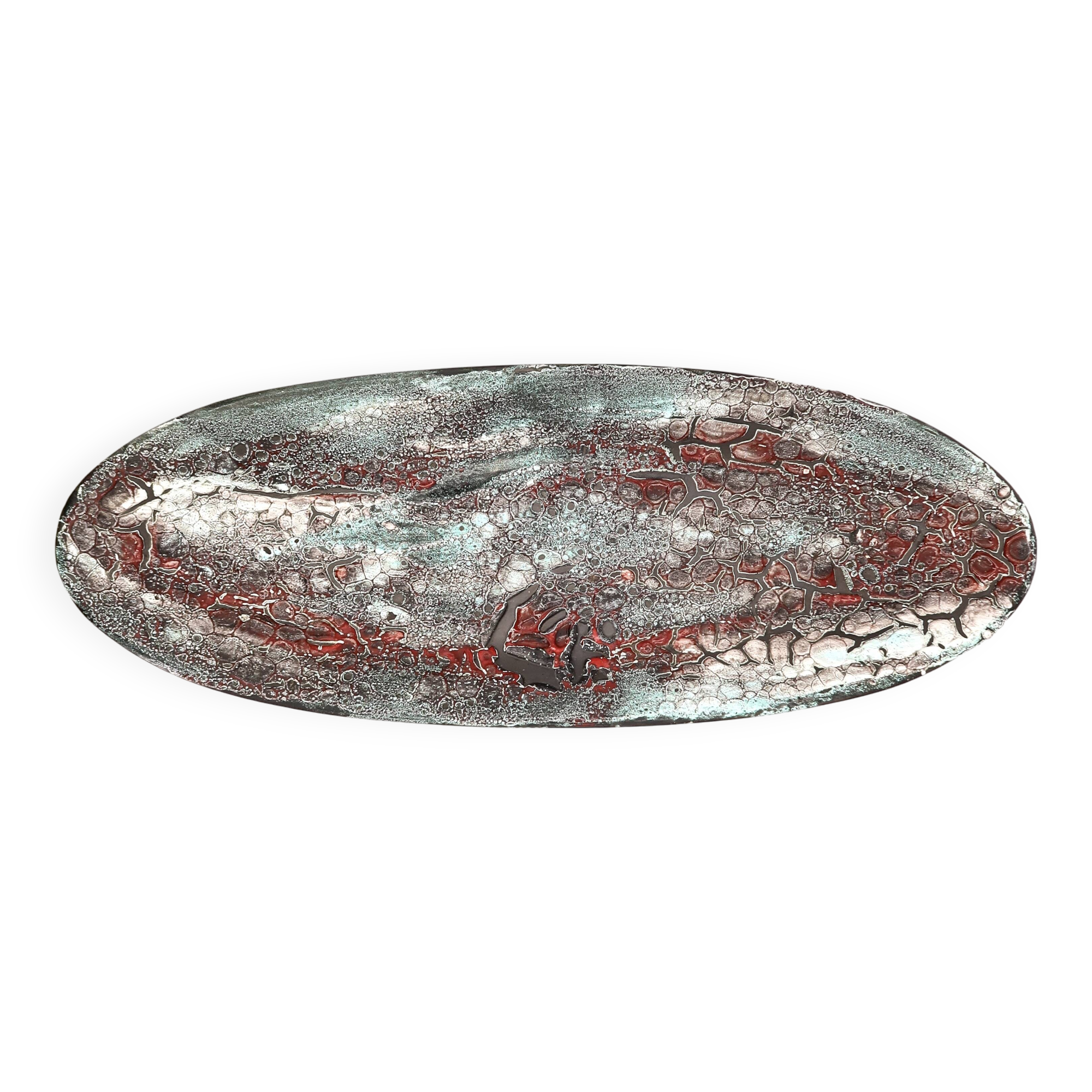 Ceramic dish Emaux du Cyclope Annecy, 1960s