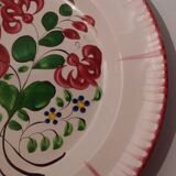 Plate earthenware of the East Strasbourg or Lunéville XIXth