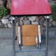 Stool stool red formica